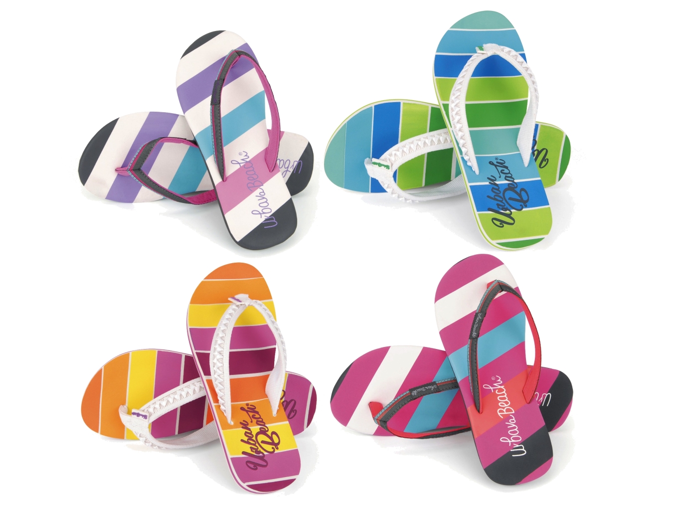GIRLS CHILDRENS KIDS URBAN BEACH TOE POST FLIP FLOPS CUSHIONED SANDALS SIZE 10-2 | eBay
